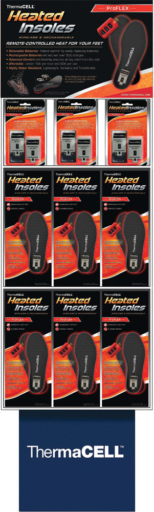 THERMACELL 12/18 Pk Insole Display Proflex HW20-12MEN-DUMMY