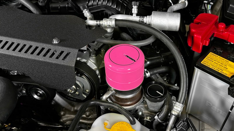 Perrin 2015+ Subaru WRX/STI Oil Filter Cover - Hyper Pink PSP-ENG-716HP