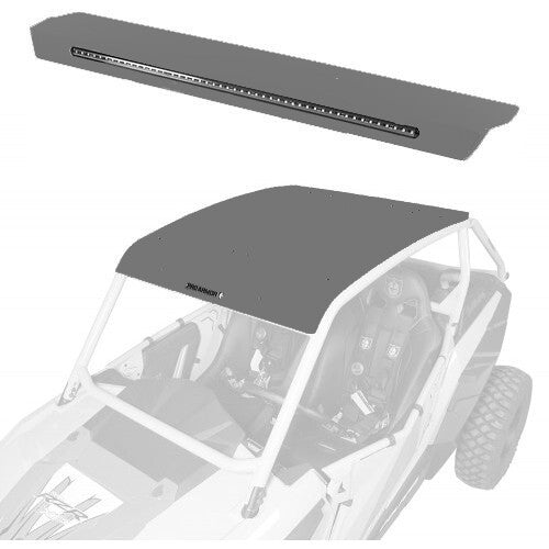 PRO ARMOR Asylum Roof W/ Light Bar Stealth Grey P141R123SG