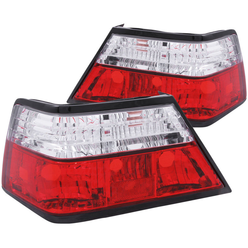 ANZO 1986-1995 Mercedes Benz E Class W124 Taillights Red/Clear 221159