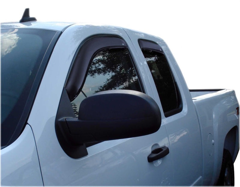 AVS 07-13 Chevy Silverado 1500 Ext. Cab Ventvisor Front & Rear Window Deflectors 4pc - Smoke 194040
