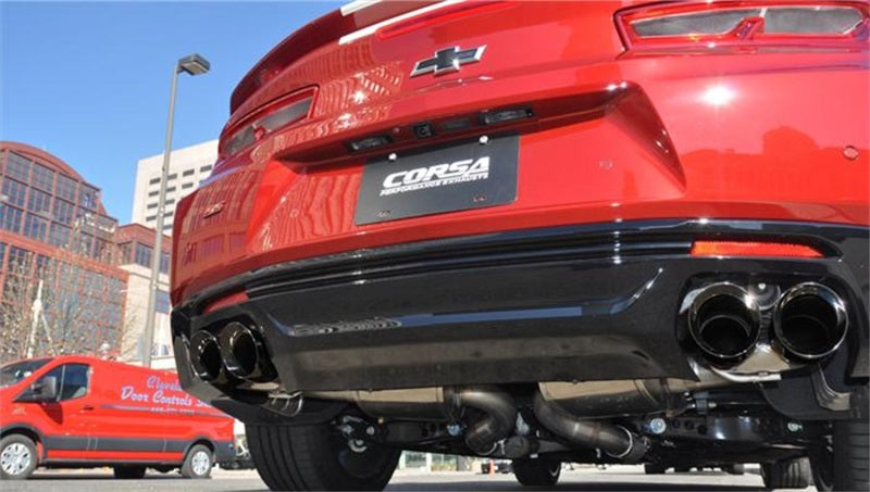 Corsa 2016 Chevrolet Camaro SS 6.2L V8 2.75in Black Xtreme Axle-Back Exhaust 14784BLK