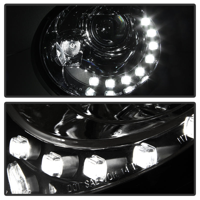 Spyder Volkswagen Beetle 1998-2005 Projector Headlights DRL Chrome PRO-YD-VB98-DRL-C 5080554