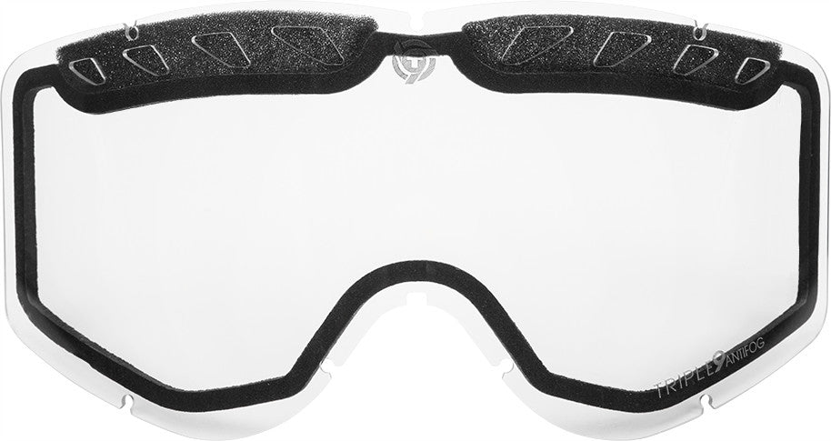 TRIPLE 9 Saint Goggle Replacement Lens (Clear) SKG-27 LENS CLR