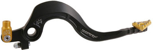 HAMMERHEAD Rear Brake Lever Kit Billet Alum Tip Black/Gold 02-0453-20-55