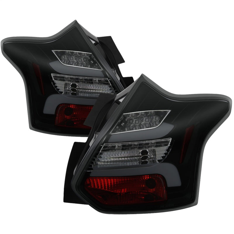 Spyder 12-14 Ford Focus 5DR LED Tail Lights - Black Smoke (ALT-YD-FF12-LED-BSM) 5085146