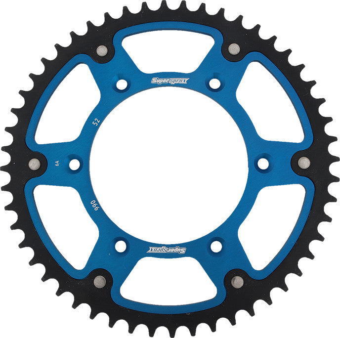 SUPERSPROX Rear Stealth Sprocket Alu/Stl 52t-520 Blu Hus/Husq/Ktm RST-990-52-BLU