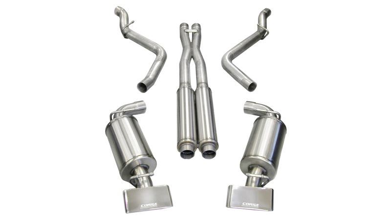 Corsa 08-10 Dodge Challenger SRT-8 6.1L V8 Polished Xtreme Cat-Back Exhaust 14438