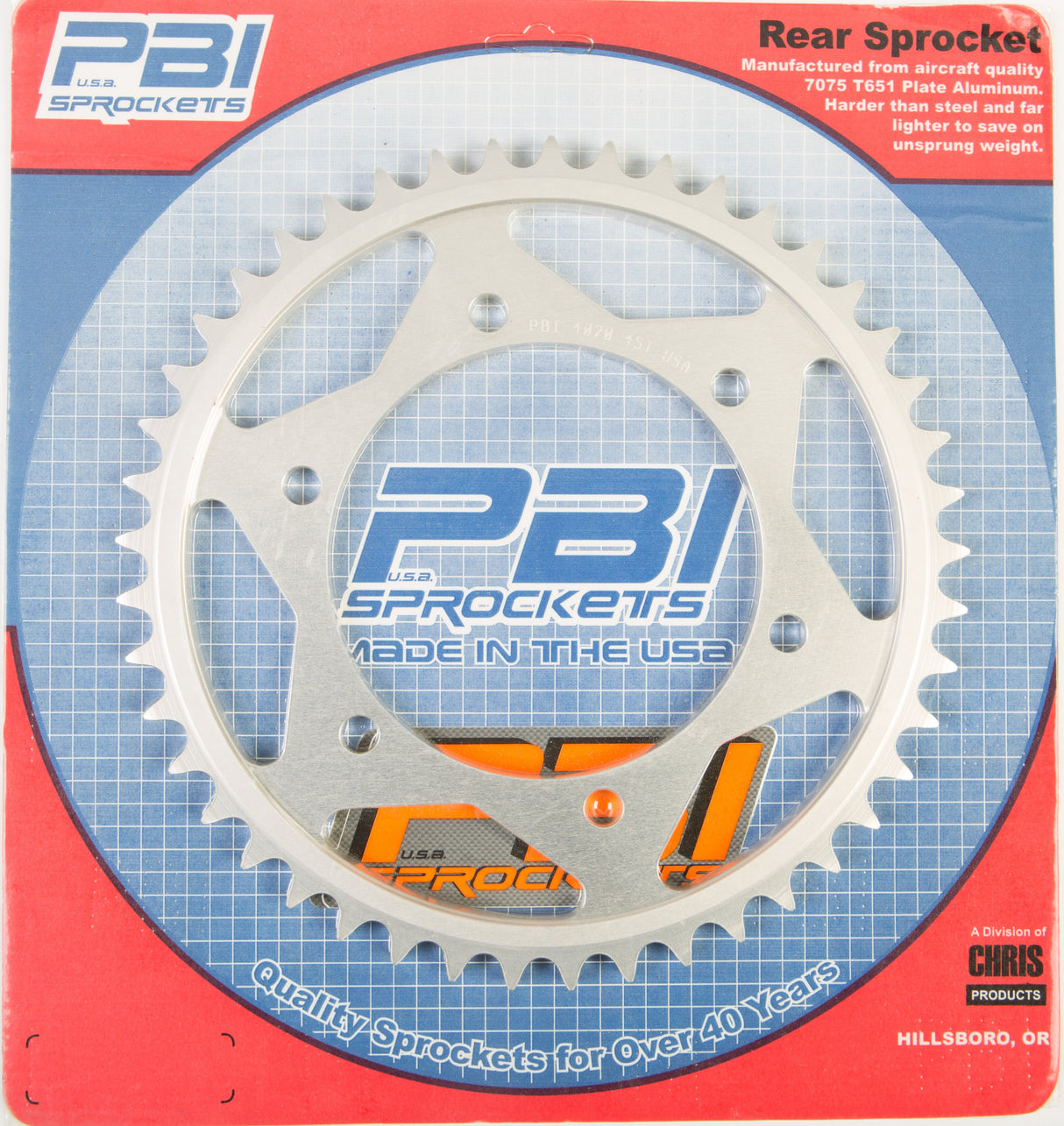 PBIRear Sprocket Aluminum 45t-530 Kaw/Suz4070-45-5