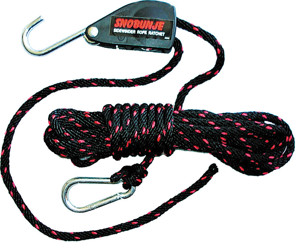 SNOBUNJE Sidewinder Ratchet Block W/ 3/ 8"X30' Rope 1016
