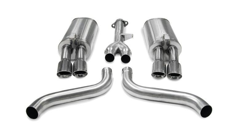 Corsa 86-91 Chevrolet Corvette C4 5.7L V8 L98 Polished Sport Cat-Back Exhaust 14115