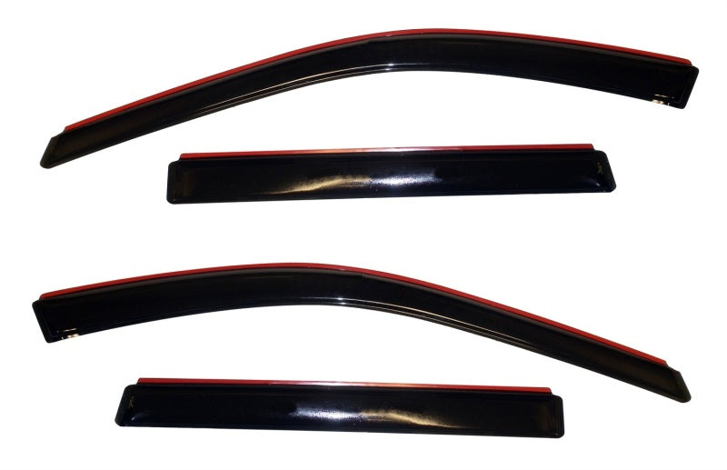 AVS 11-18 Jeep Grand Cherokee (Not L Model) Ventvisor In-Chnl FRT & RR Window Deflectors 4pc - Smk 194252