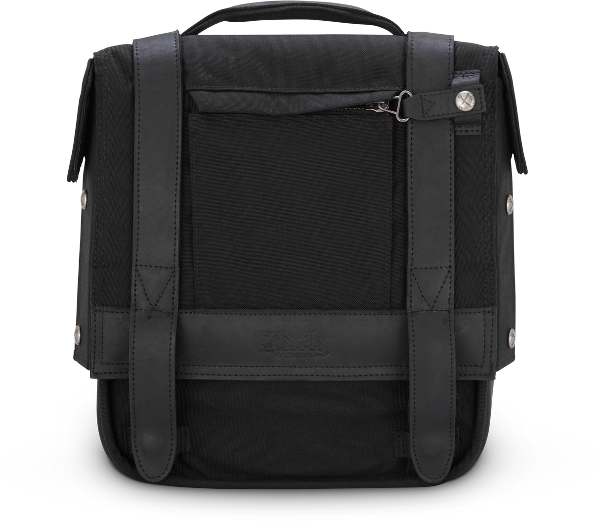 BURLY BRAND Single Saddlebag Black B15-1000B