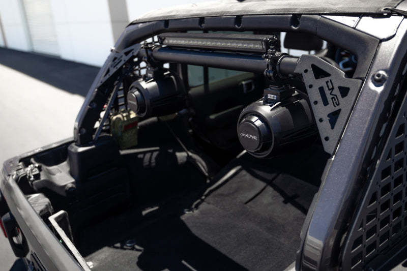 DV8 Offroad 18-23 Jeep Wrangler JL 4-Door Speaker/Light Bar Mount SBJL-01