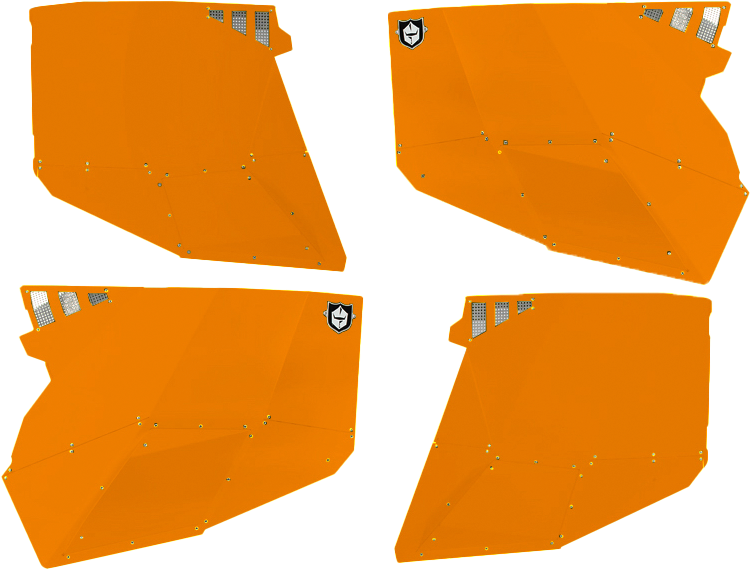 PRO ARMOR Stealth Door Alluminum Skins Orange Madness Pol P144228OM