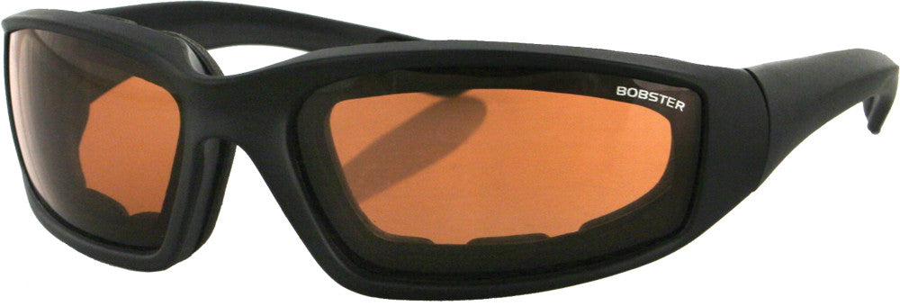 BOBSTER Foamerz Sunglasses 2 Black W/Amber Lens ES214A