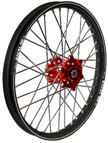 DUBYA Rear Wheel 1.85 X 19 Red Hub Black Rim 56-3154RB