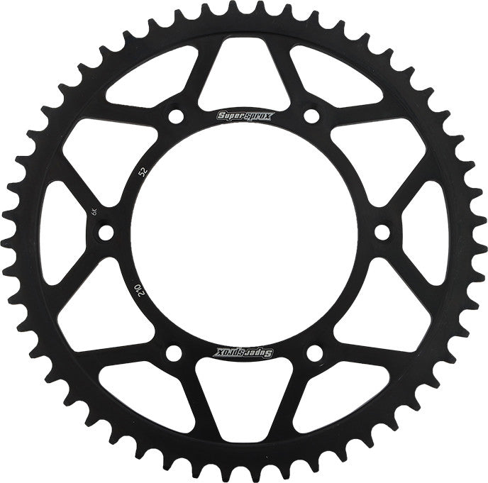 SUPERSPROX Rear Sprocket Steel 52t-520 Blk Hon RFE-210-52-BLK