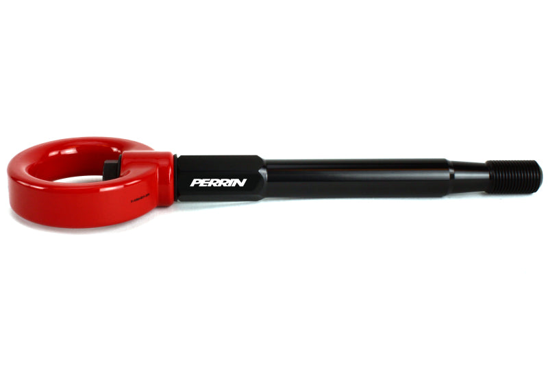Perrin 2022 Subaru WRX / 18-21 Crosstrek / 14-21 Forester Tow Hook Kit (Front) - Red PSP-BDY-237RD