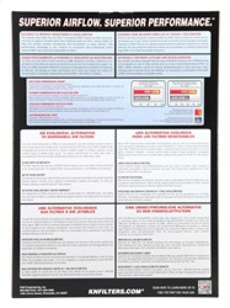 K&N Replacement Air Filter 09-13 Land Rover Range Rover / 10-13 LR4 / 10-13 Discovery 33-2446