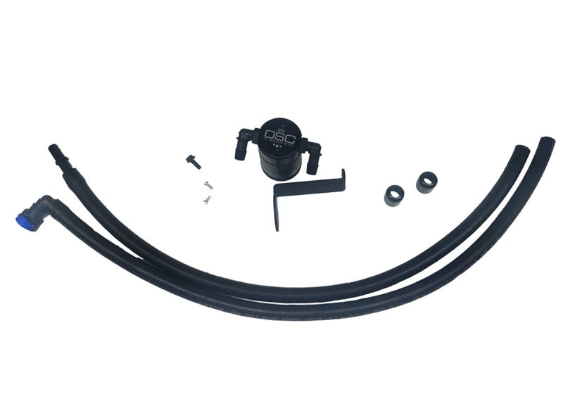 J&L 2019-2023 Ford Ranger 2.3L Driver Side Oil Separator 3.0 - Blk Anodized 3037D-B