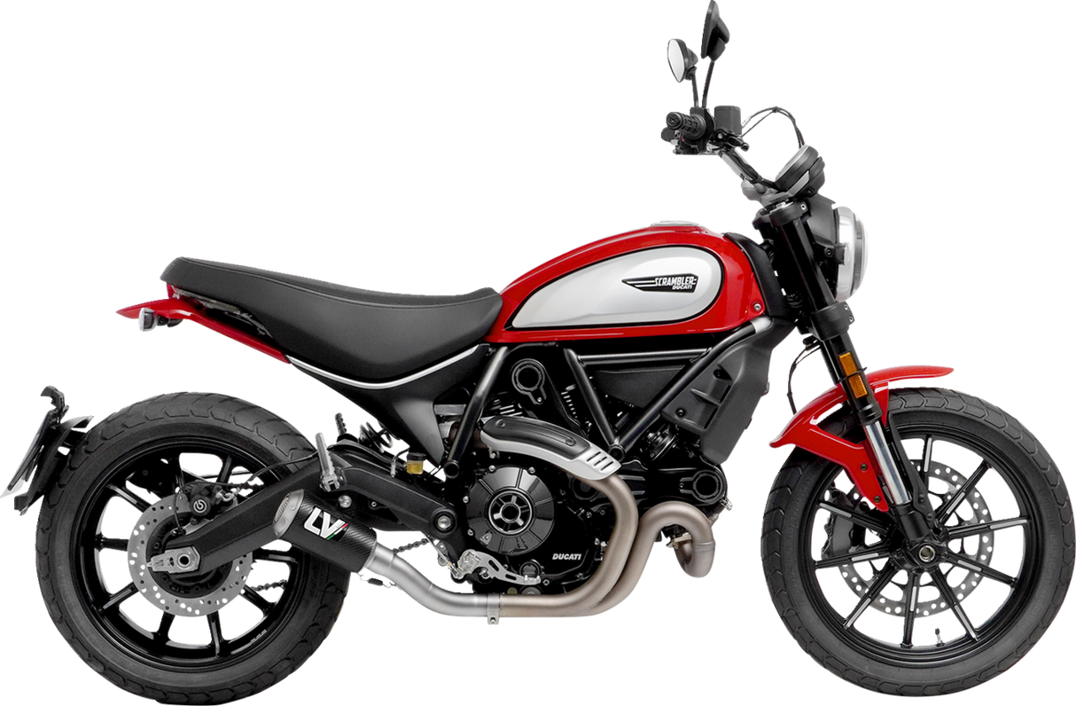 LEOVINCE LV-10 Slip-On Muffler - Carbon Fiber Scrambler 2021-2022 15250C