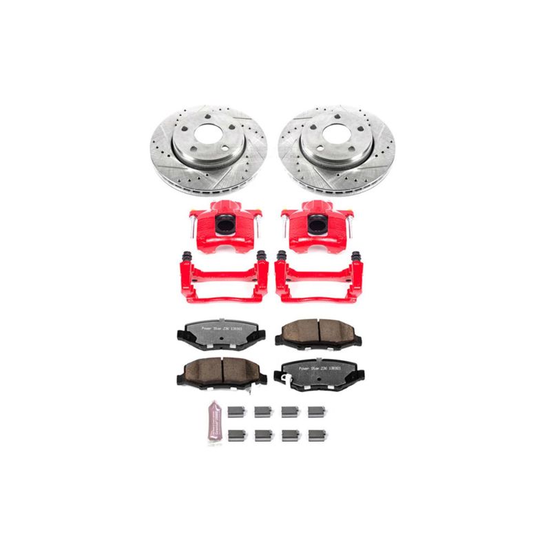 Power Stop 07-17 Jeep Wrangler Front Z36 Truck & Tow Brake Kit w/Calipers KC3097-36