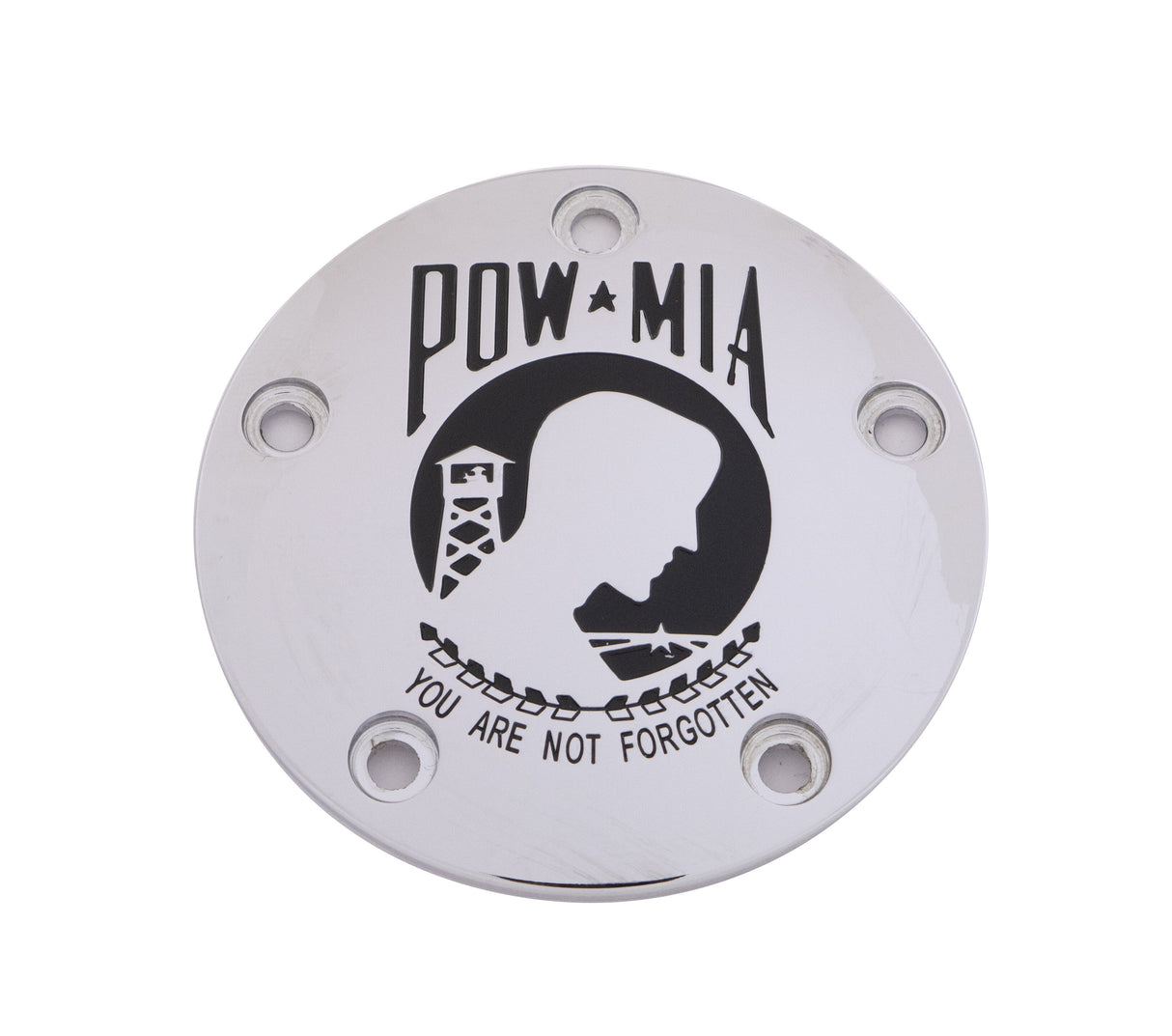 CUSTOM ENGRAVING Tc Timer Cover Pow-Mia Chrome POW01-04
