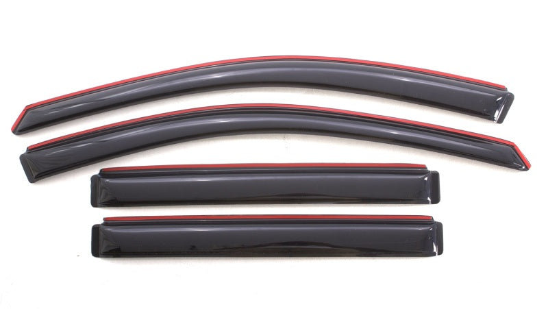 AVS 08-17 Buick Enclave Ventvisor In-Channel Front & Rear Window Deflectors 4pc - Smoke 194657