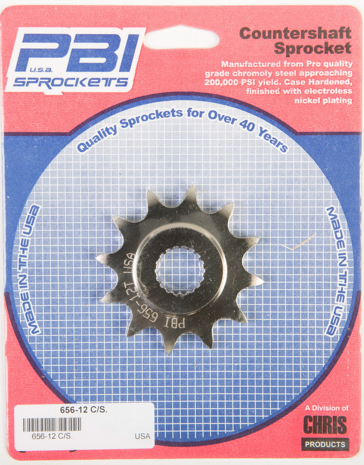 PBIFront Cs Sprocket Steel 12t-520 Suz656-12