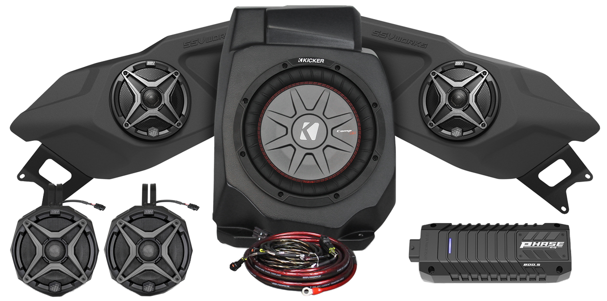 SSV WORKS 5 Speaker Plug And Play Kit Ride Command 220-RZ5-Q5ARC