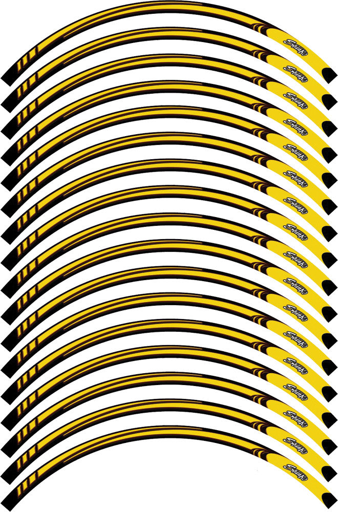 RASCAL GRAFIK Wheel Stripe Kit Yel Shinko RA38839