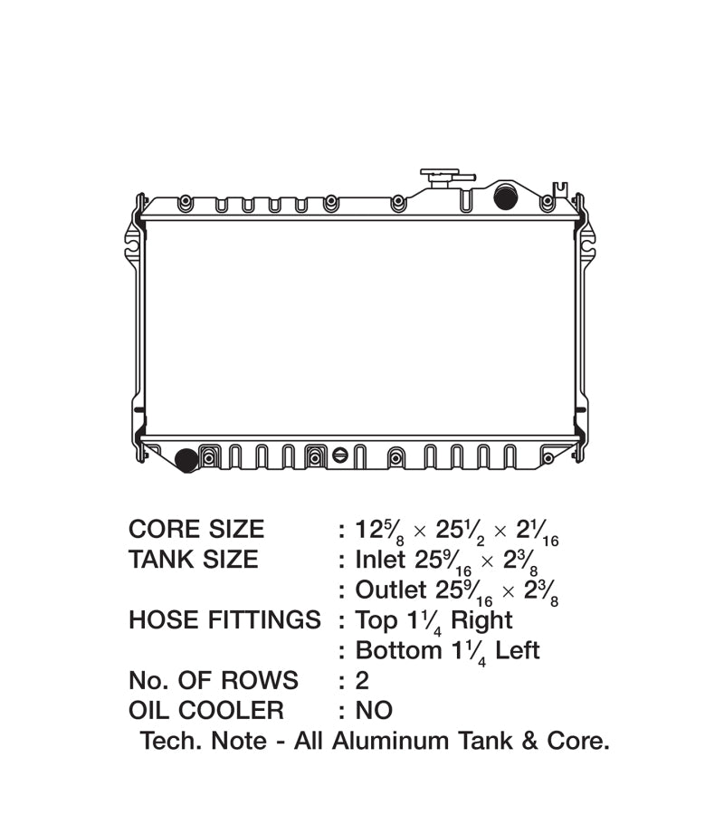 CSF 89-97 Mazda Miata Radiator 2862