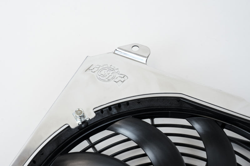 CSF 92-00 Honda Civic All-Aluminum Fan Shroud w/12in SPAL Fan 2858F