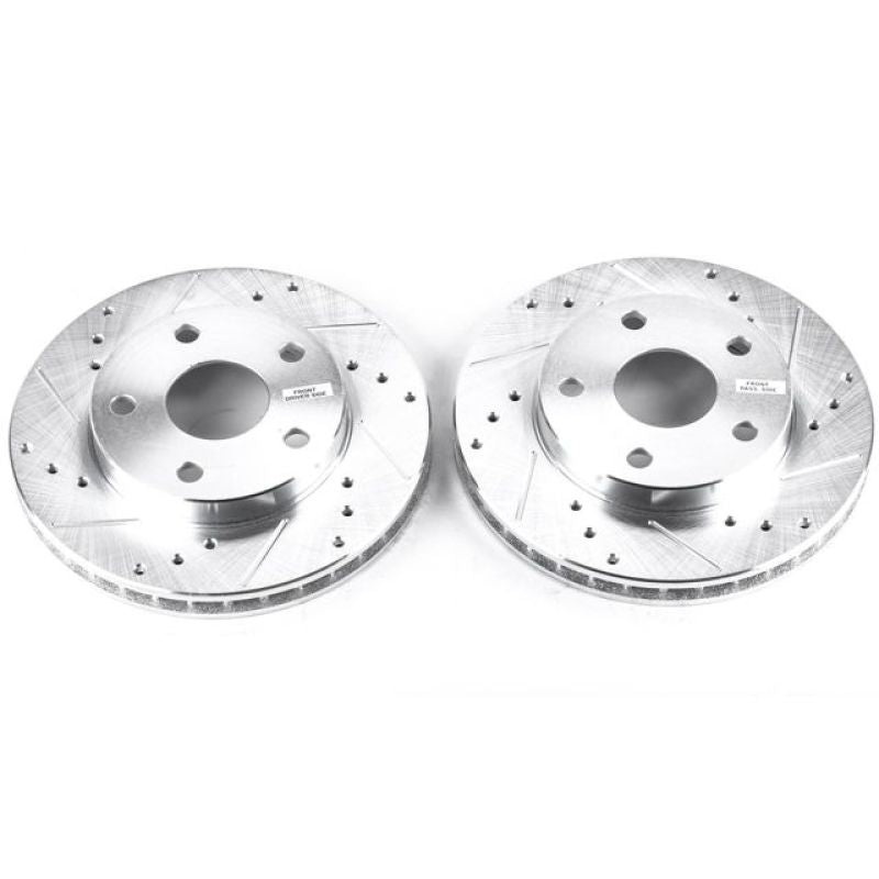 Power Stop 91-95 Toyota MR2 Front Evolution Drilled & Slotted Rotors - Pair JBR590XPR