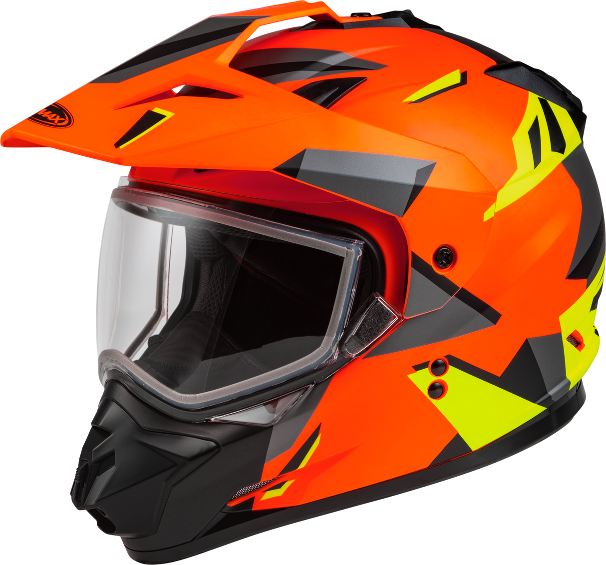 GMAX Gm-11s Ripcord Adventure Snow Helmet Matt Neon Org/Hi-Vis 2x A2114148