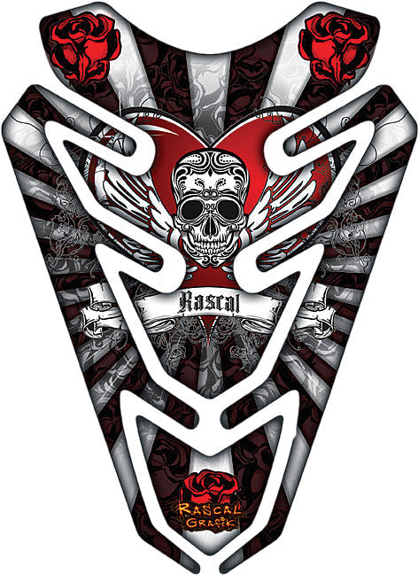 RASCAL GRAFIK Tank Pad (Flying Skull Black/Red) RA36611