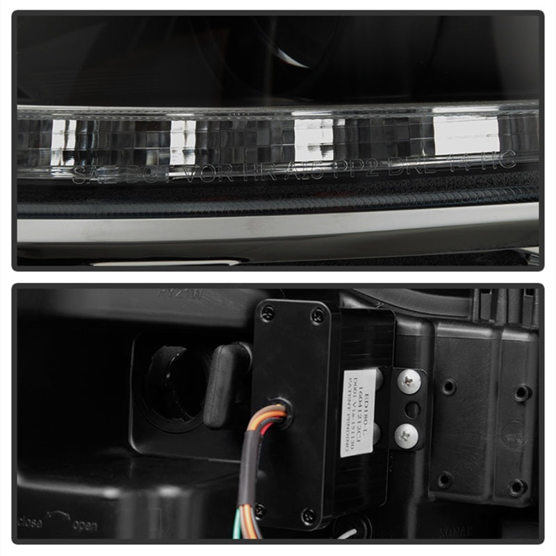 Spyder Lexus GS 300 / 350 / 450 06-11 Headlights - HID Model Only - Black PRO-YD-LG06-HID-DRL-BK 5082800