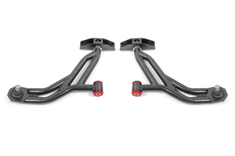 BMR 10-14 Ford Mustang / Shelby GT500 Non-Adj. Lower A-Arms (Poly/Delrin) - Black Hammertone AA754H