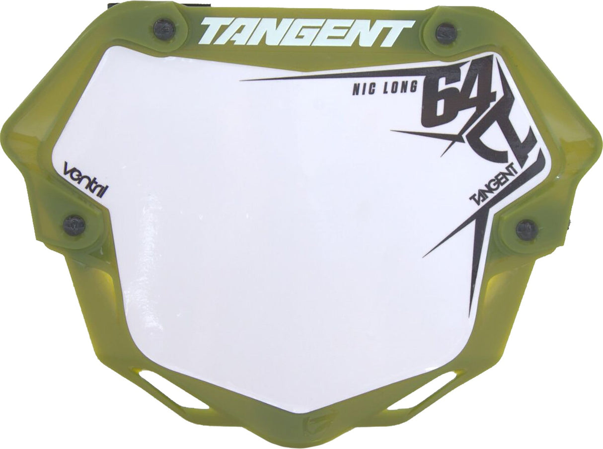 TANGENT 7" 3d Ventril Plate Trans Green 03-2106