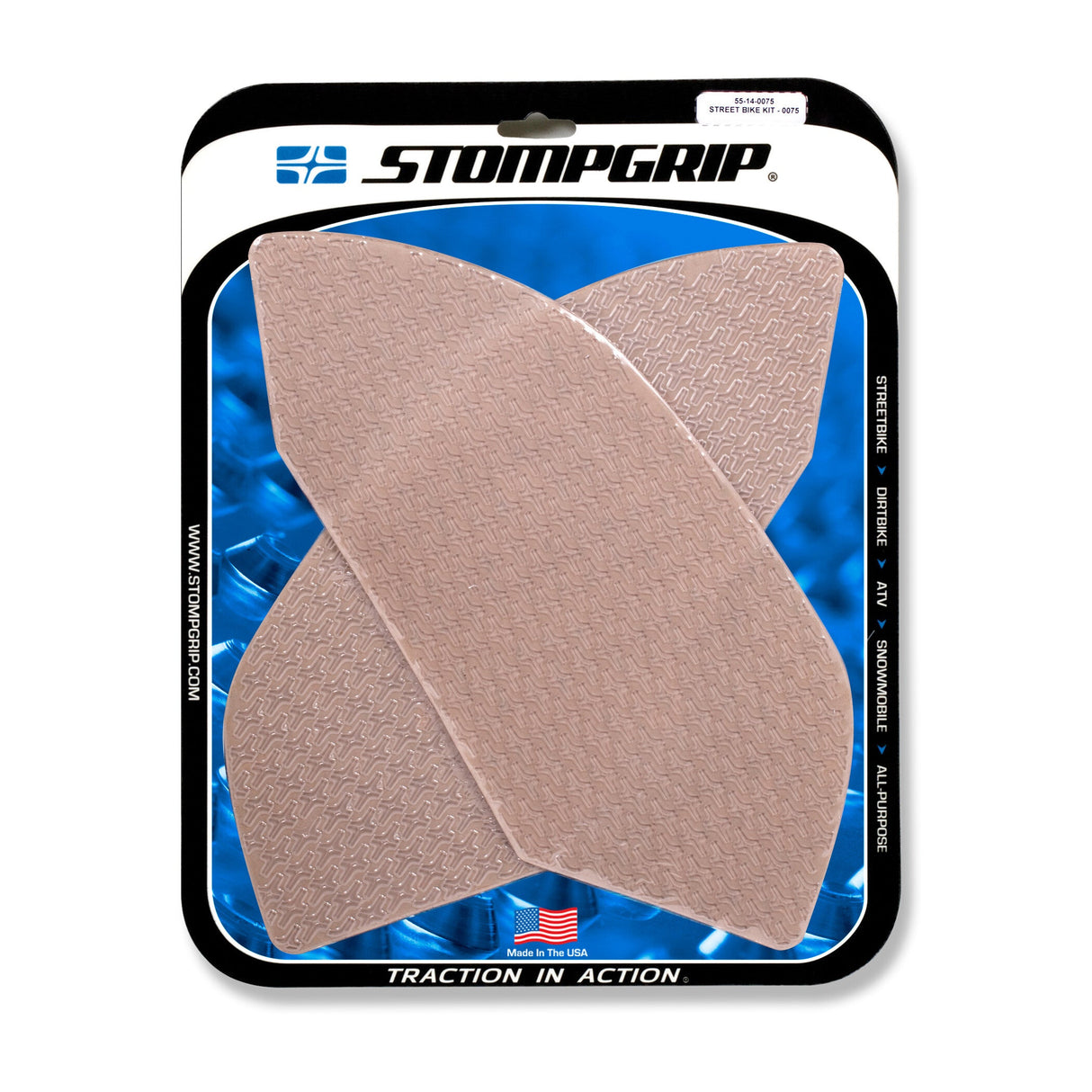 STOMPGRIP Tank Pad Kit Icon Clear 55-14-0075C