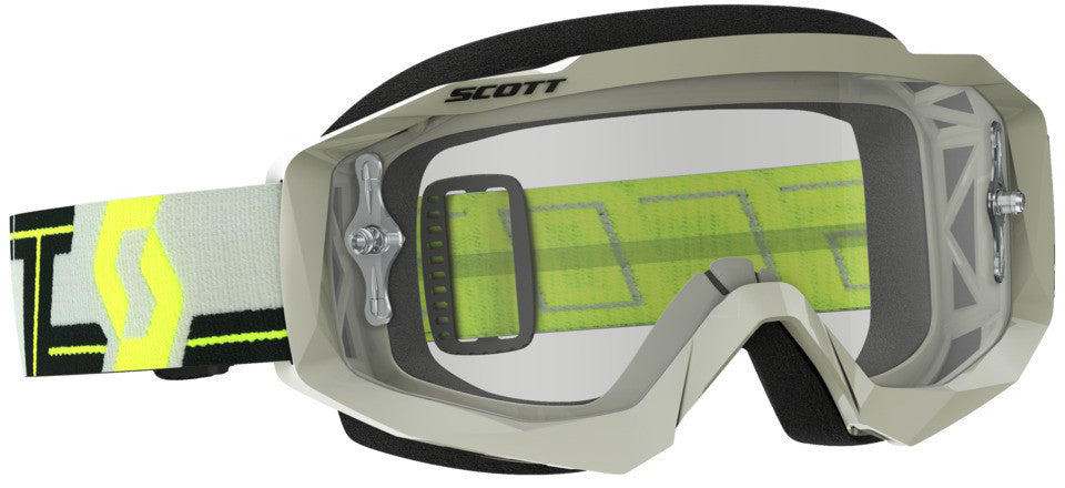 SCOTT Hustle Goggle Grey/Yellow W/Clear Works Lens 262592-1120113