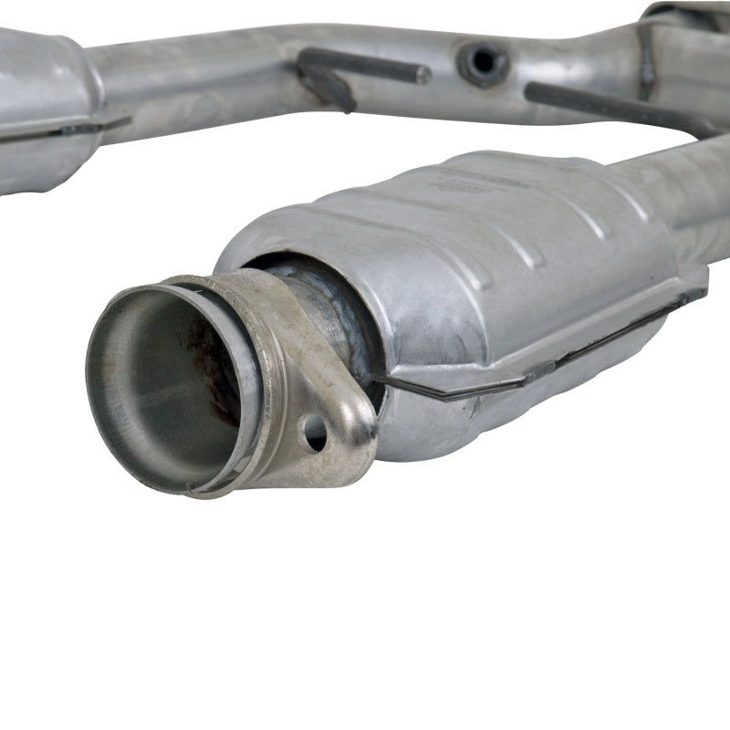 BBK 96-04 Mustang 4.6 GT / Cobra Short Mid H Pipe w Catalytic Converters 2-1/2 For Long Tube Headers 1538