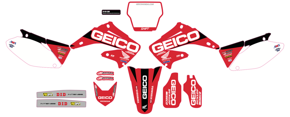 D-COR Complete Kit 20 Mek Kxf 450 (16-18) Wht Bg 20-20-760