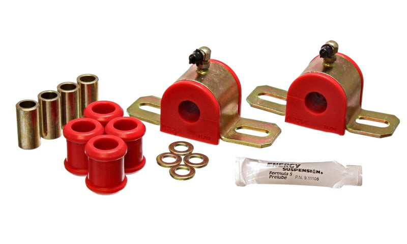 Energy Suspension 08-10 Chrysler 300C RWD / 07-10 Charger RWD Red 17.5mm Rear Sway Bar Bushing Set 5.5173R