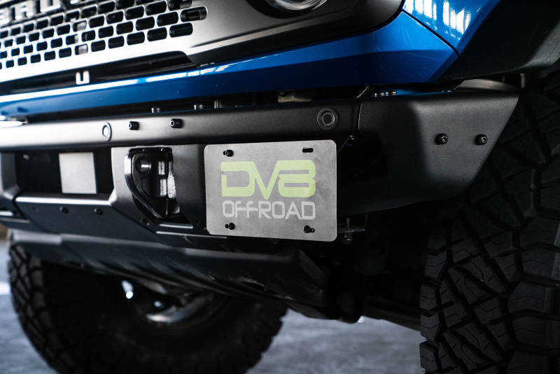 DV8 Offroad 21-22 Ford Bronco Factory Front Bumper License Relocation Bracket - Side LPBR-02