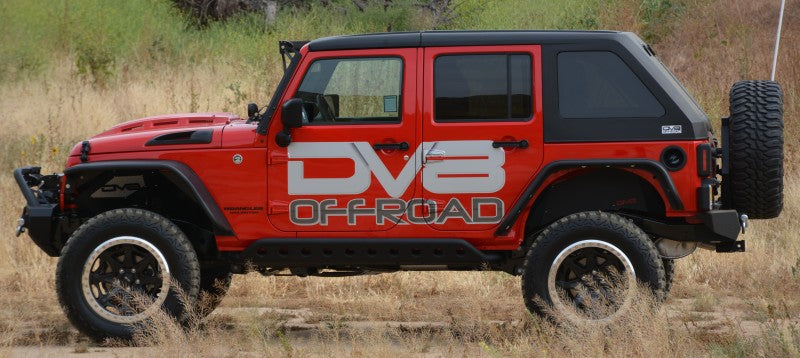 DV8 Offroad 07-18 Jeep Wrangler JK Metal Heat Dispersion Hood - Primer Black HDMB07-02