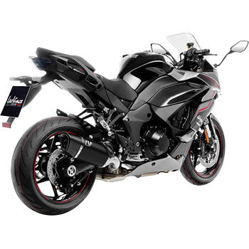 LEOVINCE LV-14 R Slip-On Muffler - Black - Ninja 1000 SX 2020-2024 15602BU