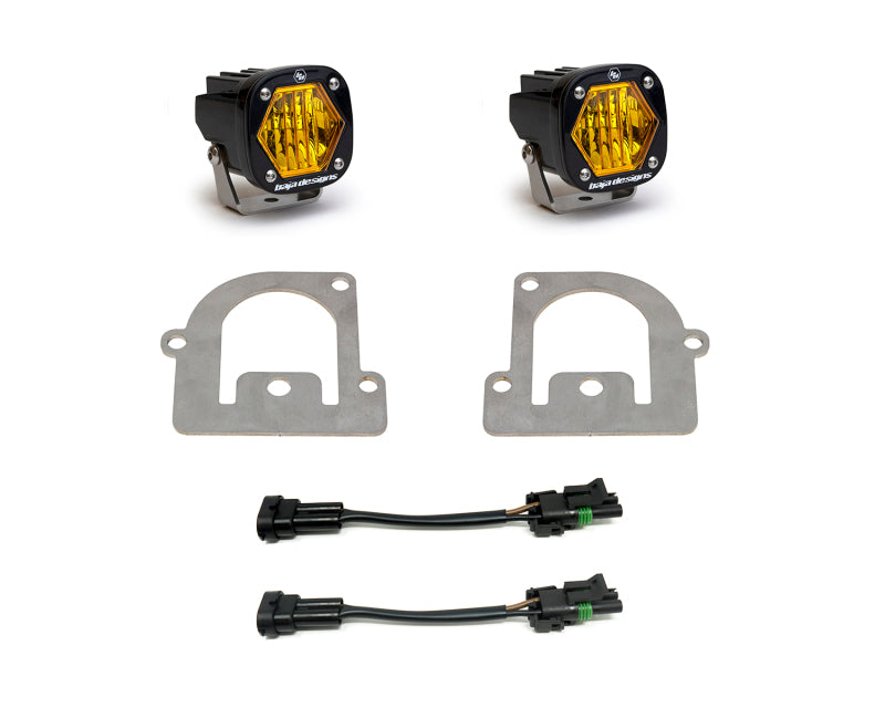 Baja Designs 21+ Ford Bronco Sport S1 WC LED Fog Pocket Light Kit - Amber 447683