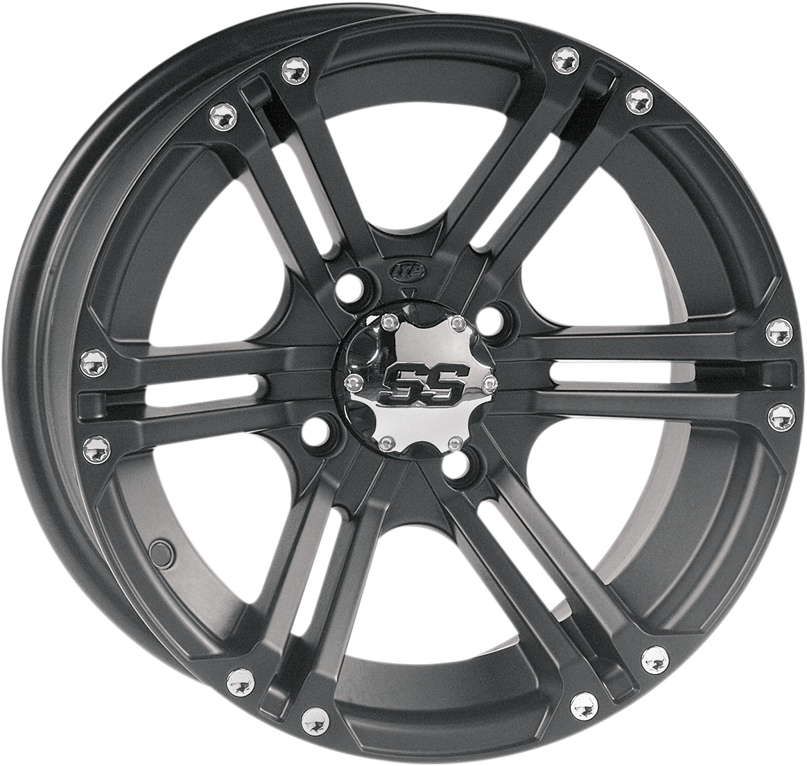 ITP Wheel - SS212 Alloy - Front - Black - 14x6 - 4/137 - 4+2 1428382536B